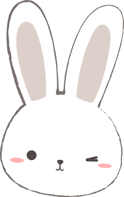 Rabbit's Face Cartoon